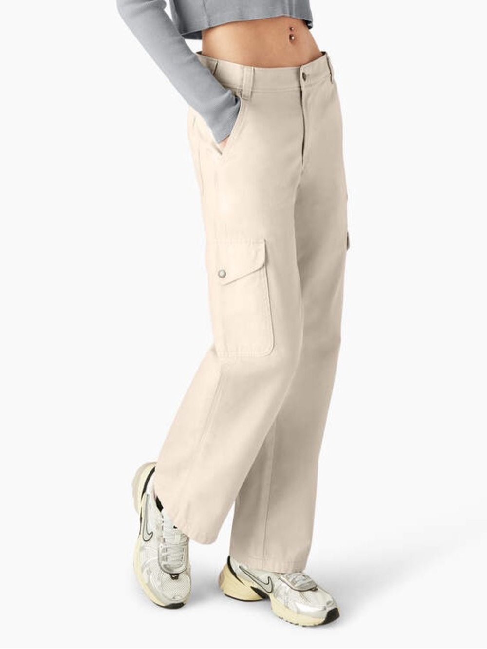 Dickies Women's Relaxed Fit Duck Canvas Cargo Pants - Sz 27